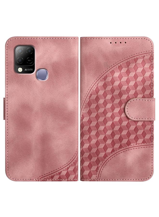 اس-توب جراب لهاتف Infinix Hot 10T / Hot 10s، جراب جلدي منقوش عليه رأس فيل مع حبل تعليق - Image 1