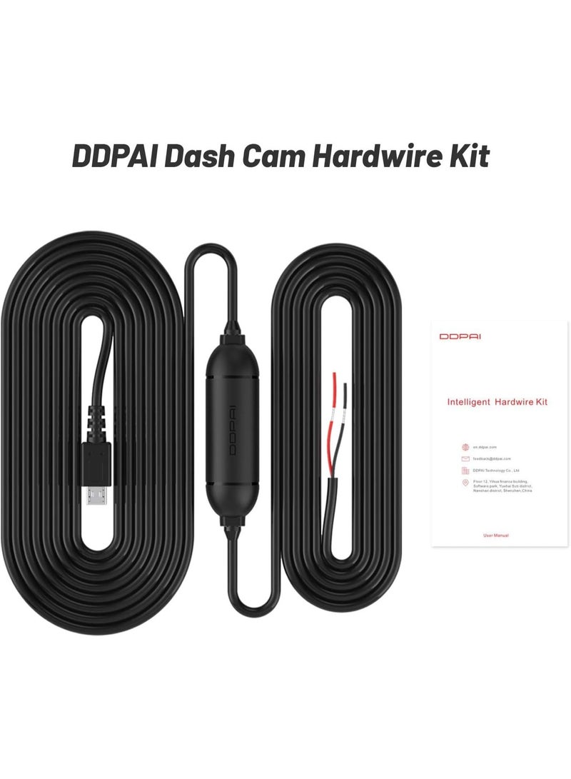 DDPAI Hardwire Kit, Compatible with Mini Pro, Can Step Down The Voltage from The Car Battery's 12V to 5V 2A, Enabling 24 Hours Parking Monitor - Image 2