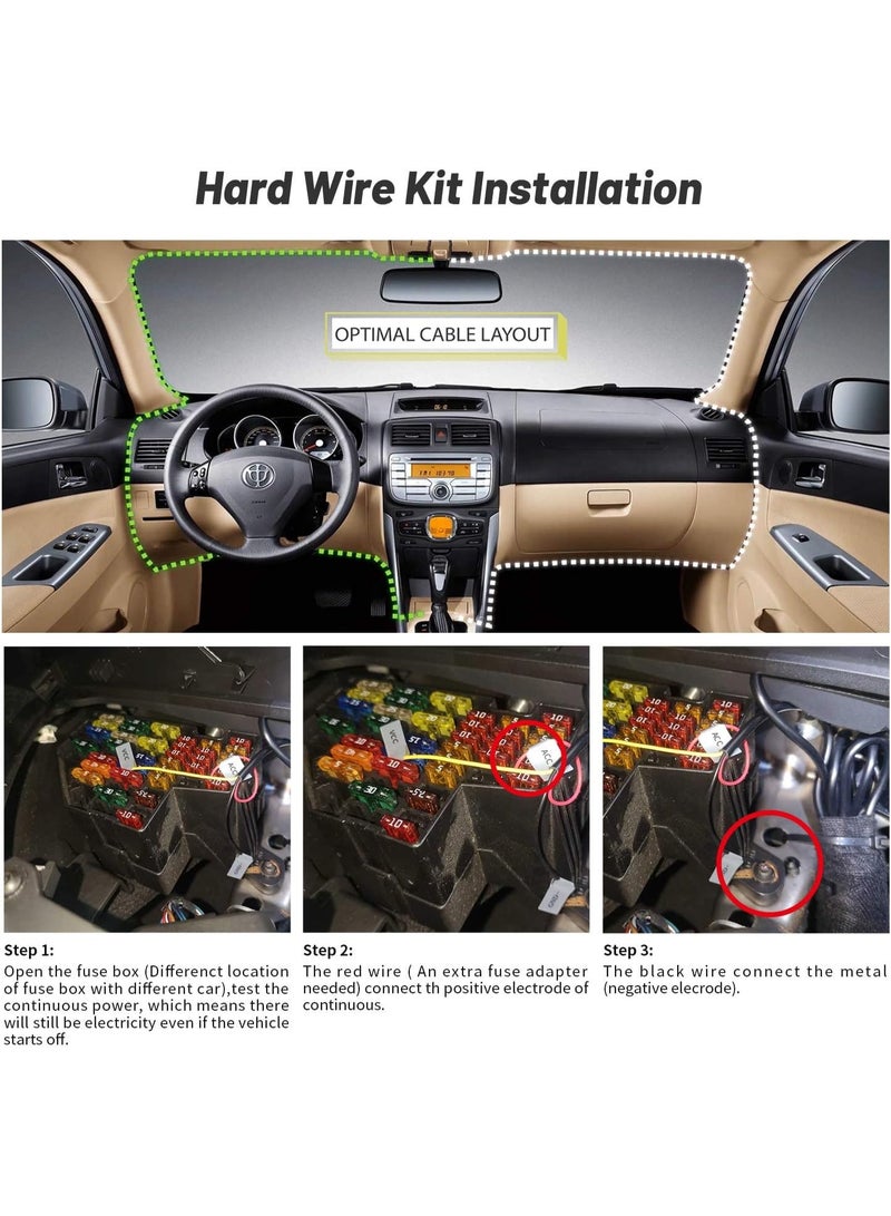 DDPAI Hardwire Kit, Compatible with Mini Pro, Can Step Down The Voltage from The Car Battery's 12V to 5V 2A, Enabling 24 Hours Parking Monitor - Image 3