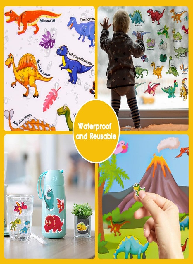ASTARON Reusable Sticker Book for Toddlers, 88 Pcs Dinosaur Stickers Road Trip Activities Car Airplane Activities Travel Toys for Kids, Kids Quiet Time Activities (2-6 Age) - Image 5