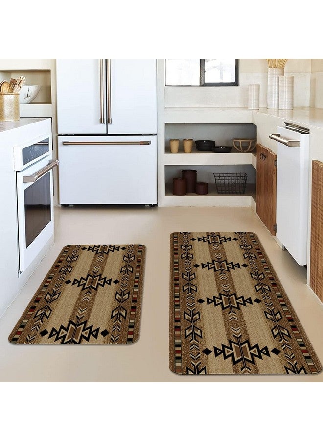 AAZEEM Farmhouse Kitchen Mats |Anti Fatigue Kitchen Rugs Sets of 2|Non Slip Waterproof Kitchen Floor Mats|Ergonomic Cushioned Comfort Standing Mat for Laundry|Office|Sink|Desk| - Image 3