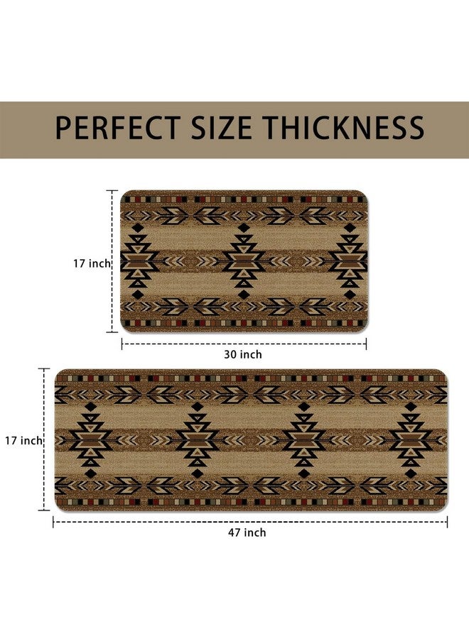 AAZEEM Farmhouse Kitchen Mats |Anti Fatigue Kitchen Rugs Sets of 2|Non Slip Waterproof Kitchen Floor Mats|Ergonomic Cushioned Comfort Standing Mat for Laundry|Office|Sink|Desk| - Image 2