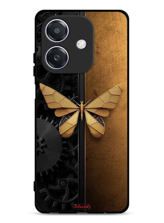 Tolwak Oppo A3 5G Protective Case Cover Steel Butterfly - Image 1
