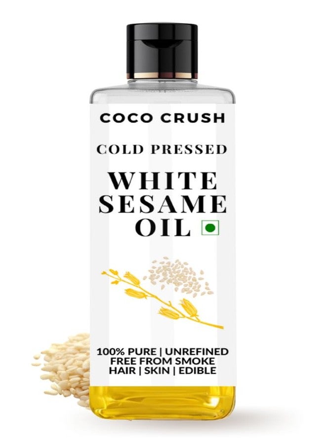 COCO CRUSH White Sesame Oil for Baby Massage | Cold Pressed & 100% Natural | Nourishing Oil for Body & Hair | Certified Organic & Gentle on Delicate Skin (50ML) - Image 1