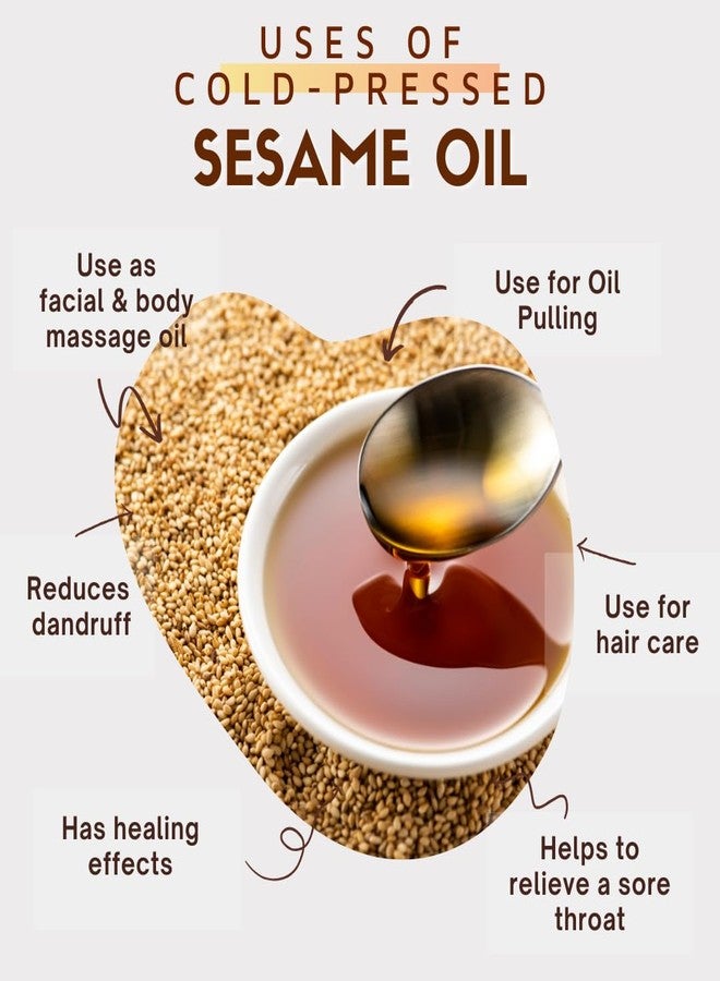 COCO CRUSH White Sesame Oil for Baby Massage | Cold Pressed & 100% Natural | Nourishing Oil for Body & Hair | Certified Organic & Gentle on Delicate Skin (50ML) - Image 3