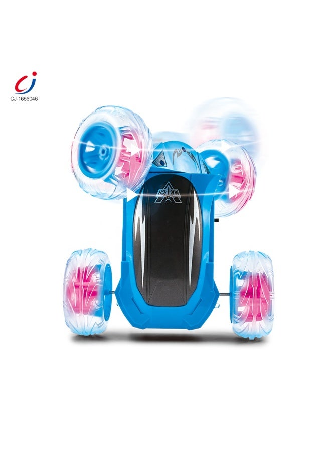 2.4GHz RC Stunt Car for Kids – Double-Sided 360° Rotation, LED Lights, Rechargeable Remote Control Toy - Image 2