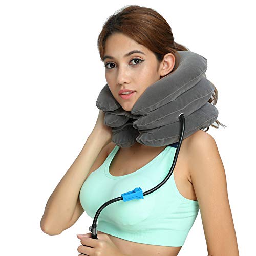 RUNZI Cervical Neck Traction Device Inflatable Neck Stretcher, Easy to Use for Chronic Neck and Shoulder Pain Relief Traction Spine Alignment, Neck Cervical Brace - Image 5