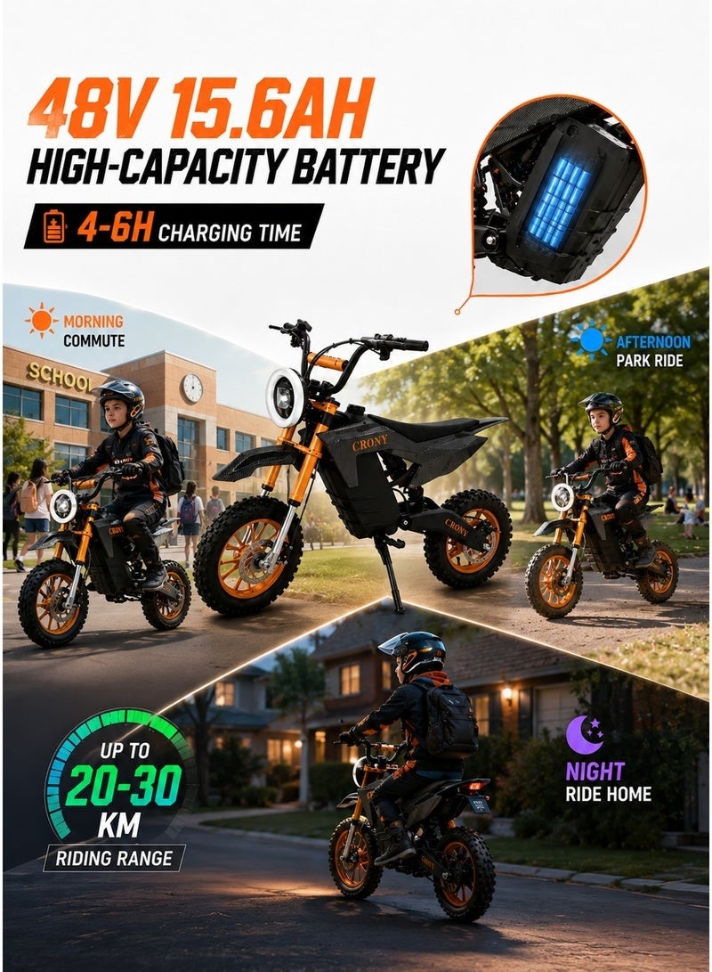 CRONY 03 Urban Electric Bike with 1500W Motor and 48V 15.6Ah Battery - Image 4
