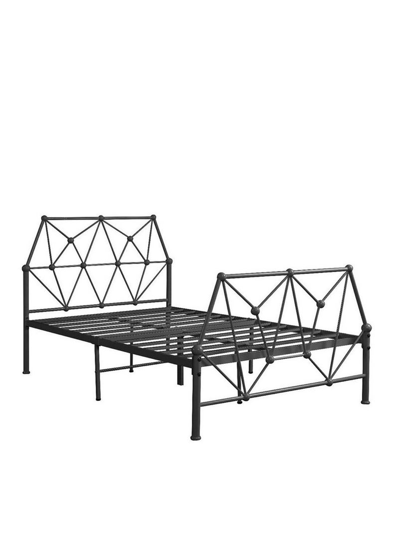 NZONE STORE Single bed with a distinctive design, black color || 190 cm * 90 cm  - Image 2
