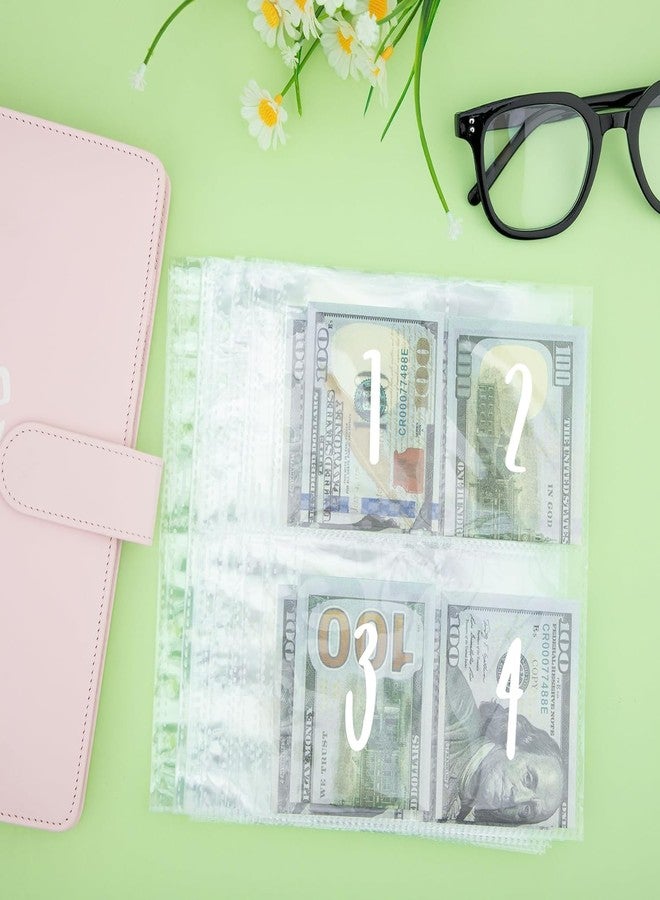 FABULWAY 100 Envelopes Challenge Binder,100 Envelopes Money Saving Challenge,Easy and Funny Way to Save $5,050 Budget Planner, Money Saving Challenge Budget Binder with Cash Envelopes. (Pink) (Pink) - Image 5