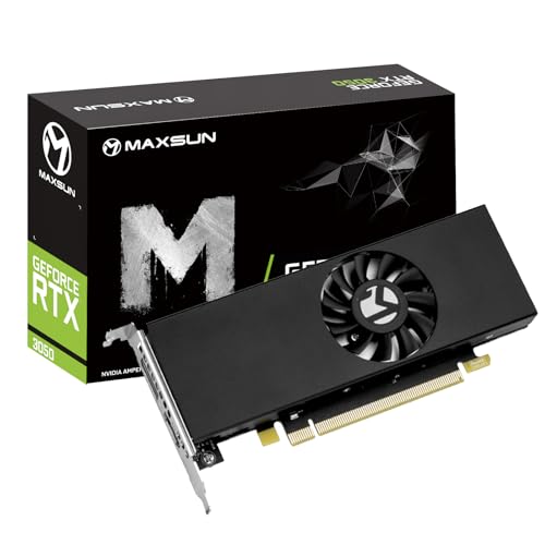 maxsun GeForce RTX 3050 6GB Graphics Cards GDDR6 Video Graphics Card GPU for Gaming PC Mini Small Form Factor SSF Slim Low Profile Design PCI Express 40 HDMI 21 DisplayPort 14a - Image 1