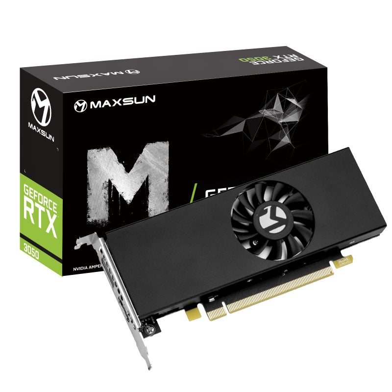 maxsun GeForce RTX 3050 6GB Graphics Cards GDDR6 Video Graphics Card GPU for Gaming PC Mini Small Form Factor SSF Slim Low Profile Design PCI Express 40 HDMI 21 DisplayPort 14a - Image 2