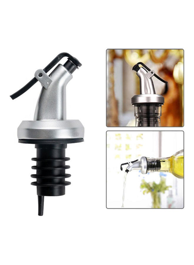 Bottle Pourer Oil Sprayer Cap Spout Liquor Dispenser for Olive Oil Vinegar Bottle Pourers Spouts Silver 9.5*3*5cm - Image 5