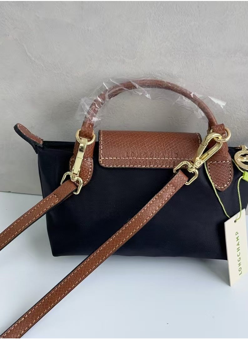 لونج شامب Longchamp ميني حزام الكتف السيدات أزياء كلاسيكية متعددة الوظائف حقيبة ماكياج مصغرة / حقيبة يد / حقيبة الكتف  - Image 5