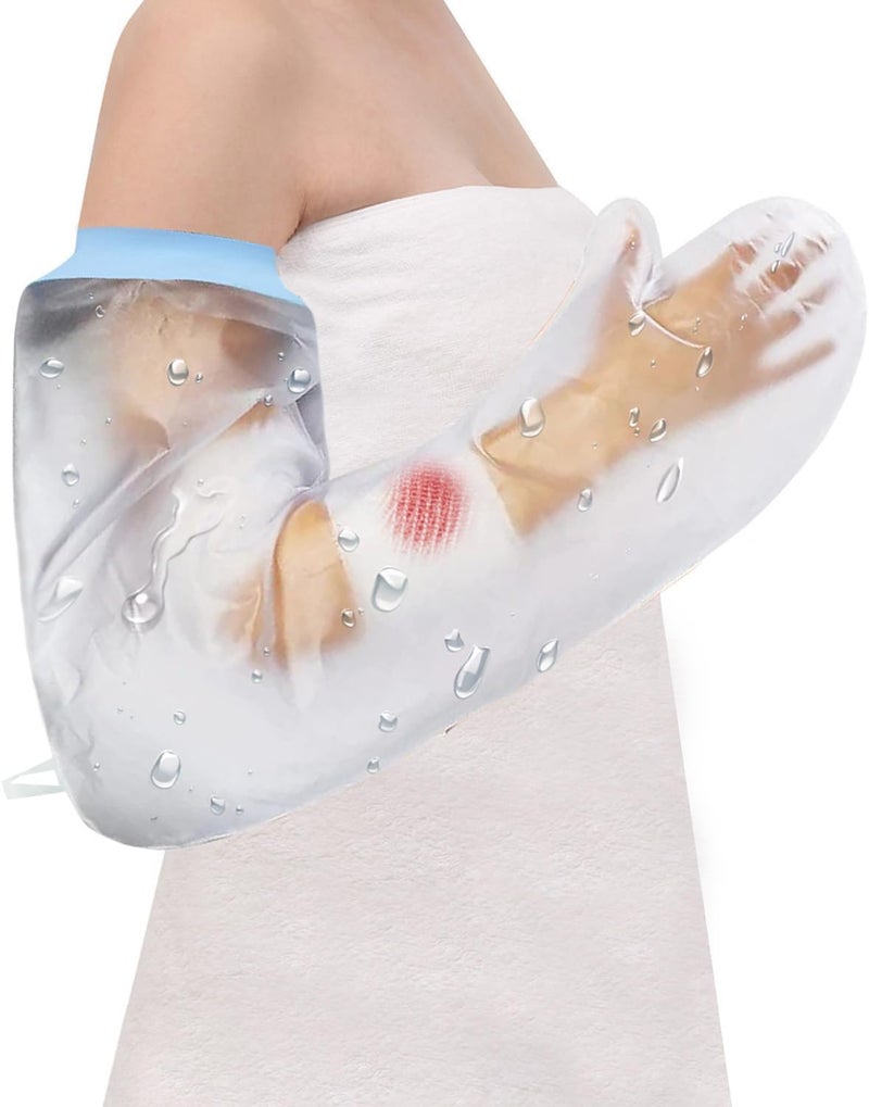 CureSquad Cast Covers for Shower Arm Waterproof Cast Cover Arm Adult Soft Comfortable Cast Protector for Shower Reusable Elastic Cast Bag for Bandage Wound Care Supplies After Surgery Gifts - Image 3