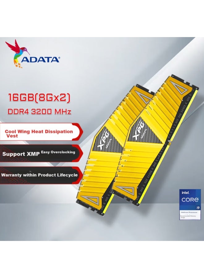 Adata Xpg Weilong Z1 Ddr4 3200 8gb, Gold, Desktop Memory, 2 X - Image 1