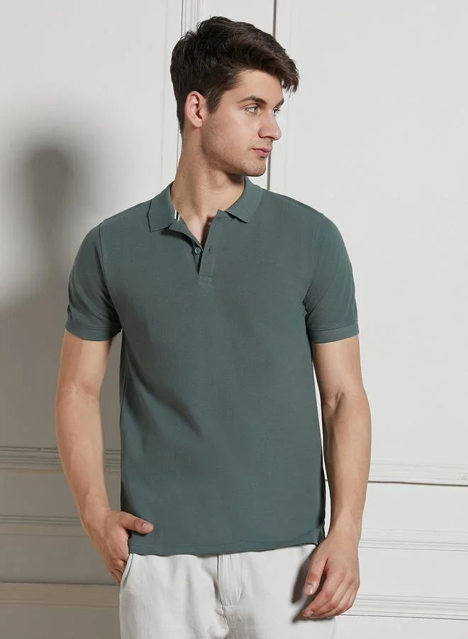 Dennis Lingo Cotton Regular Fit Polo by Styli