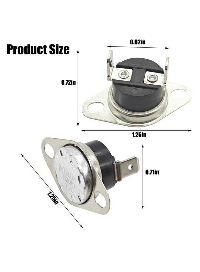 Delixike WB27X11213 WB24X28950 70° Thermostat Replacement for GE Microwave Ovens - Image 5