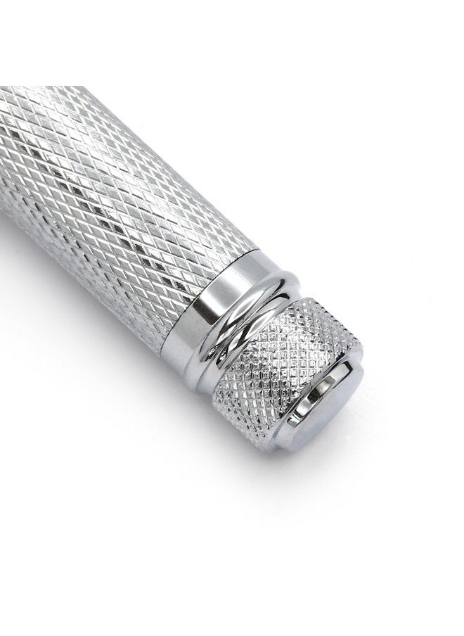 Edwin Jagger - Edwin Jagger DES89KN Short Handled Classic Double Edge Manual Eco-Friendly and Reusable Safety Razor for Men and Women for Shaving Cream or Soap Fits All DE Razor Blades (Knurled) - Image 1