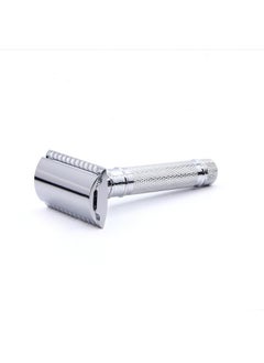 Edwin Jagger Edwin Jagger DES89KN Short Handled Classic Double Edge Manual Eco-Friendly and Reusable Safety Razor for Men and Women for Shaving Cream or Soap Fits All DE Razor Blades (Knurled)  - Image 2