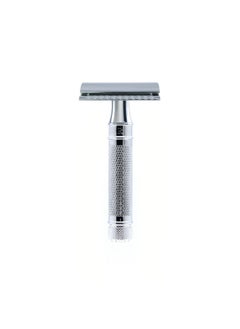 Edwin Jagger Edwin Jagger DES89KN Short Handled Classic Double Edge Manual Eco-Friendly and Reusable Safety Razor for Men and Women for Shaving Cream or Soap Fits All DE Razor Blades (Knurled)  - Image 1