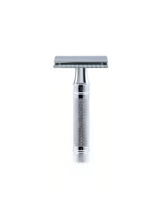 Edwin Jagger - Edwin Jagger DES89KN Short Handled Classic Double Edge Manual Eco-Friendly and Reusable Safety Razor for Men and Women for Shaving Cream or Soap Fits All DE Razor Blades (Knurled) - Image 1