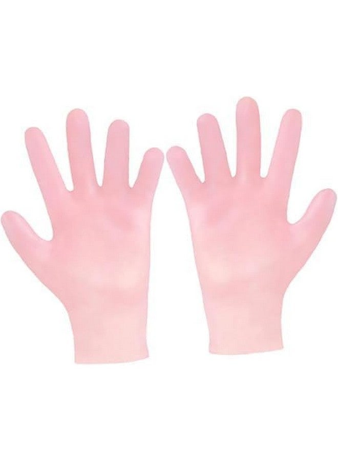 KG Moisturizing Gloves Overnight, Hand Care, Touchscreen Compatible, Reusable Hand Masks Moisturizing Glove, Suitable for Dry Hands, White Silicone Gloves for Men and Women, Spa Gift (1 PAIR) - Image 1