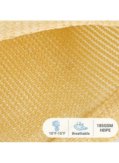 TOMSHOO Sun Shade Sail Rectangle Sun Shade Canopy Water Permeable UV Block Sunshade Sail Shade for Backyard Yard Deck Patio Garden Outdoor Activities Sunshade Cover  - Image 4