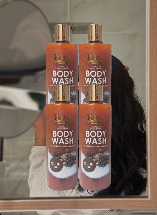 RDA 4 Pieces Oudh Moroccan Brightening Body Wash 100ml - Image 1