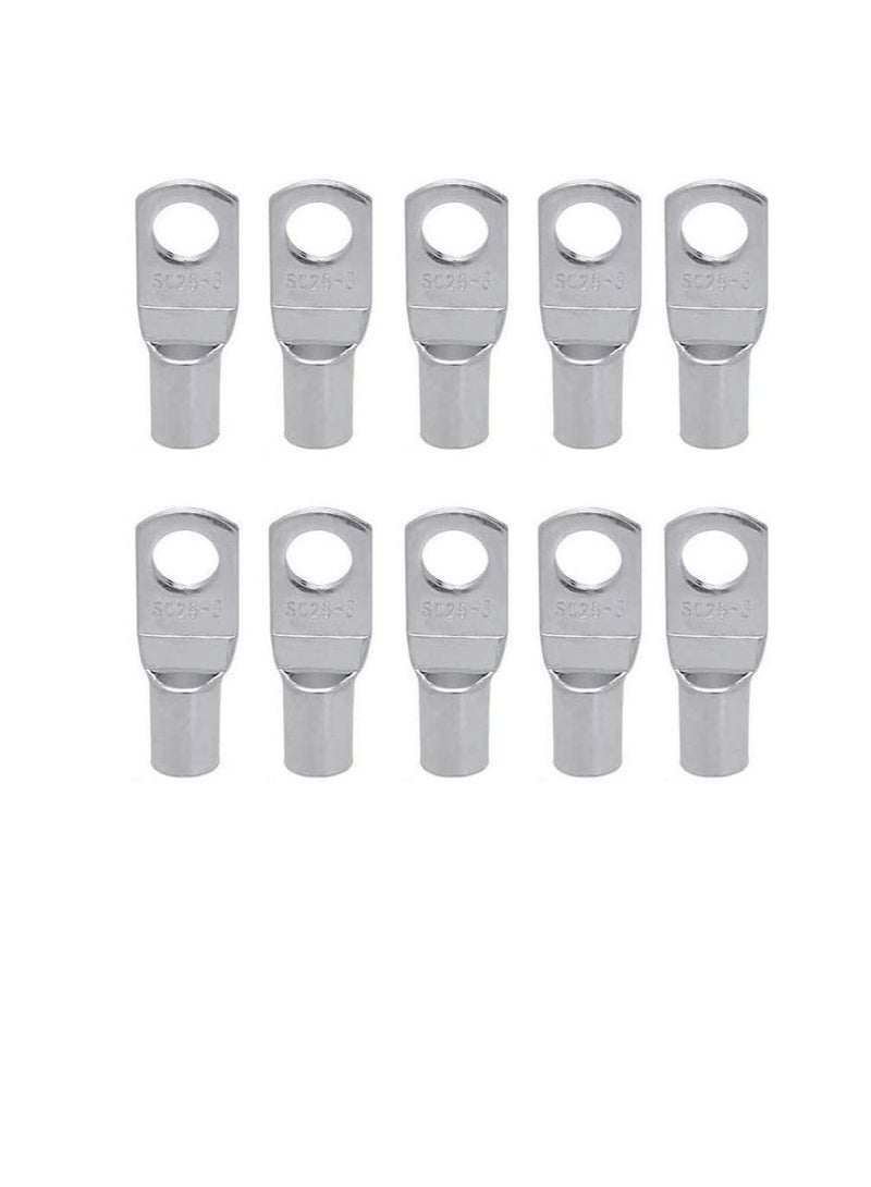 Copper Cable Lugs 10Pcs Set-Wire Terminals, Connector Cable lugs Ring Battery SC Terminals, for Marine, Solar, Automotive, Electric, Home Applications etc (Hole Size 14mm, Cable Size 150mm)  - Image 1