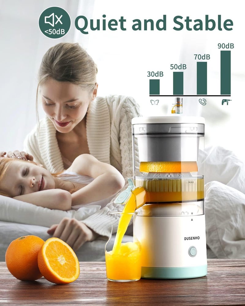 DUSENHO Electric Citrus Juicer - Portable, Rechargeable, Easy to Clean - Orange, Lemon, Grapefruit Juicer - Image 5