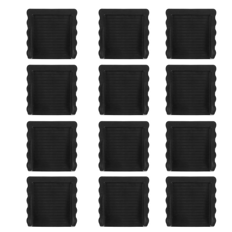 12pcs Windproof Door Stoppers - Heavy Duty Door Stop Wedges For Floor Anti-Collision Slam Preventer For Bedroom Kitchen Bathroom Black - Image 5