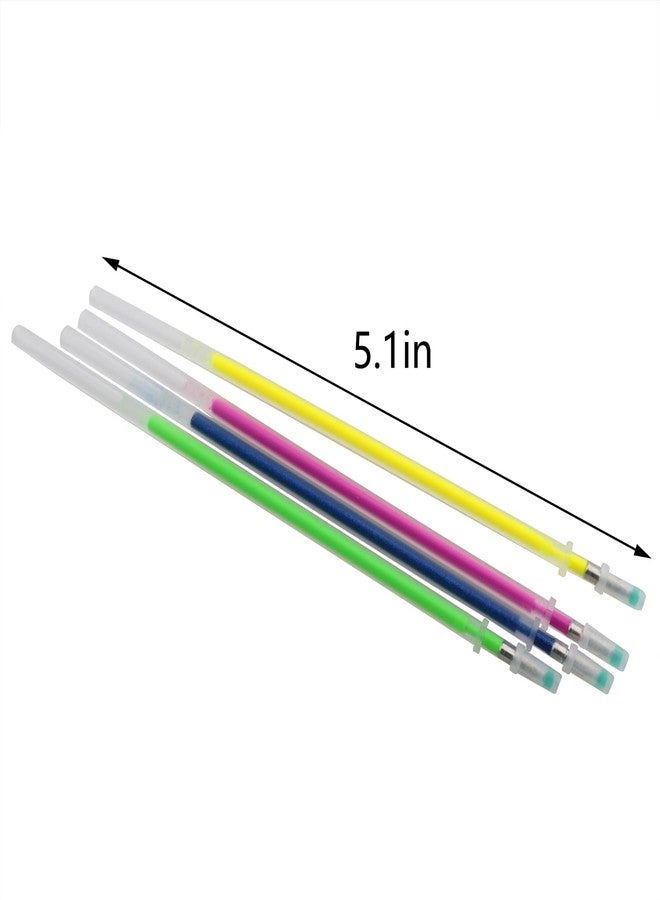 ZZHXSM 48PCS Glitter Gel Pen Refills 0.8mm Medium Tip Markers Four Colors 5.1-inch Length Metallic Glitter Ink Refills for Journaling Coloring Books Scrapbooks and Drawing - Image 2