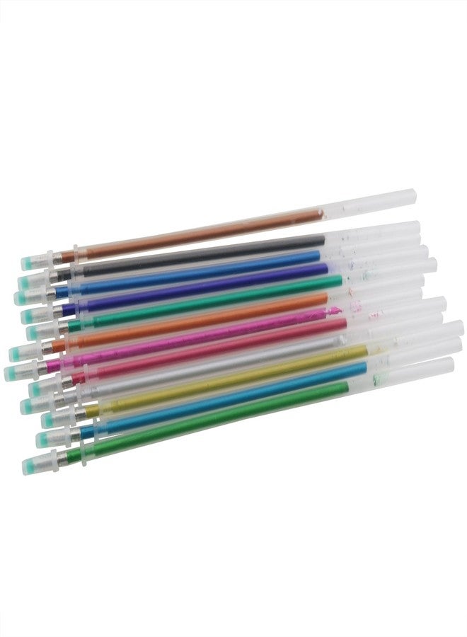 ZZHXSM 48PCS Glitter Gel Pen Refills 0.8mm Medium Tip Markers Four Colors 5.1-inch Length Metallic Glitter Ink Refills for Journaling Coloring Books Scrapbooks and Drawing - Image 4