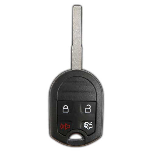 KeylessOption Key Fob Replacement for 2012 2013 2014 2015 2016 2017 2018 2019 Ford Focus Fiesta Transit Connect Explorer Taurus Remote, 4-Button CWTWB1U793, Programming Guide Included - Image 1