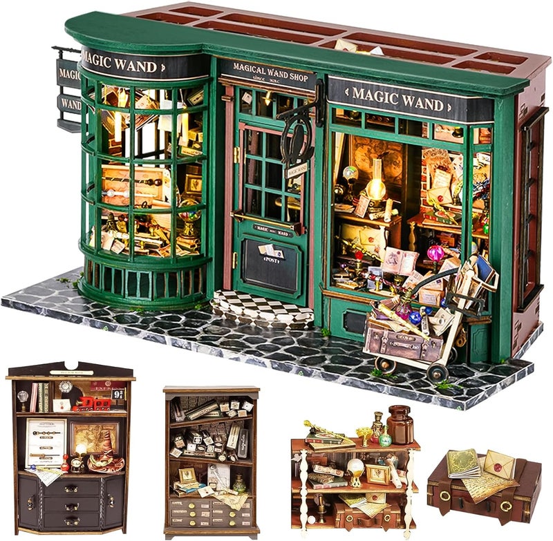 Spilay DIY Miniature Dollhouse Magic Wand Shop - Image 1