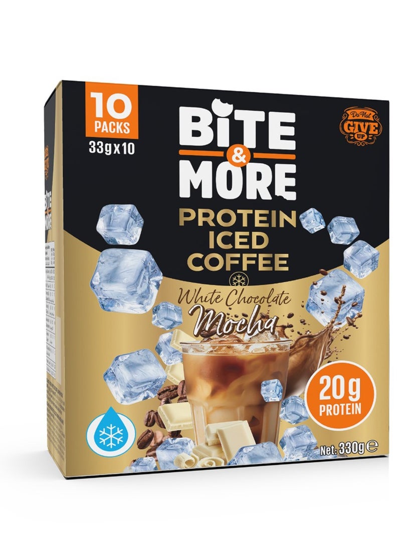 Bite & More Bite & More Protein Iced Coffee White chocolate Mocha Flavour 10x33g 330g 
