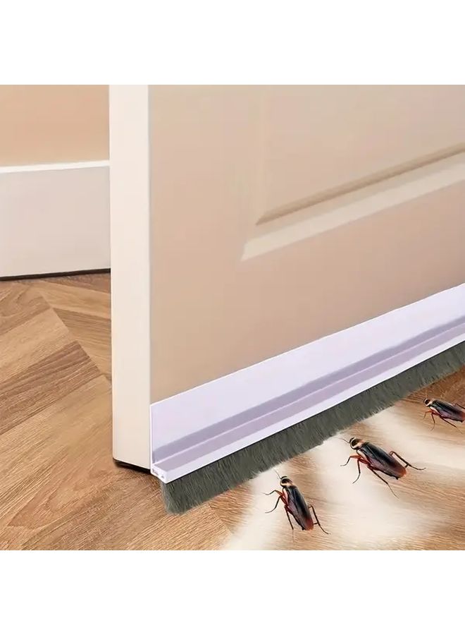 Black Weatherproof Door Seal Strip Under Door Gap Filler Noise Reducing Insulation 1 18 Inch Wide - Image 2