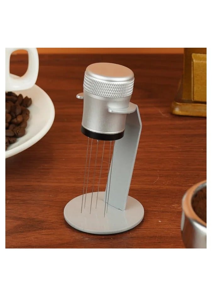 Liying WDT Tool Espresso Distribution Tool with Stand, Magnetic Coffee Stirrer, Extra Needle Set for Barista Accessories (Grey) - Image 4