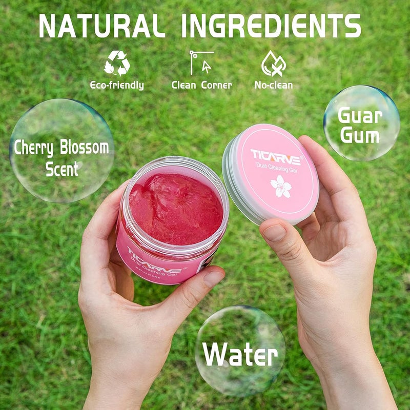 TICARVE Car Cleaning Gel Detailing Putty Car Putty Auto Detailing Tools Car Interior Cleaner Cleaning Slime Car Accessories Keyboard Cleaner Rose/NT WT: 5.6 oz (160 gr) Wide daily application - Image 4