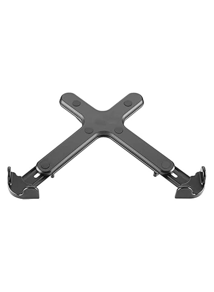 erorex Adjustable 11 to17 inches Laptop Holder for VESA-Compatible Monitor Arms, with Safety Strap and Safety Ledge Stopper (Matte Black) - Image 1