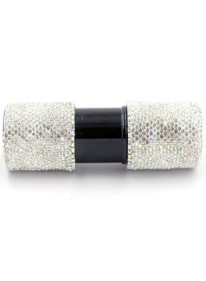 Bestbling Bling Rhinstones Retractable Brush for Face Makeup & Foundation for Liquid, Cream and Powder Face Makeup (Silver) - Image 5