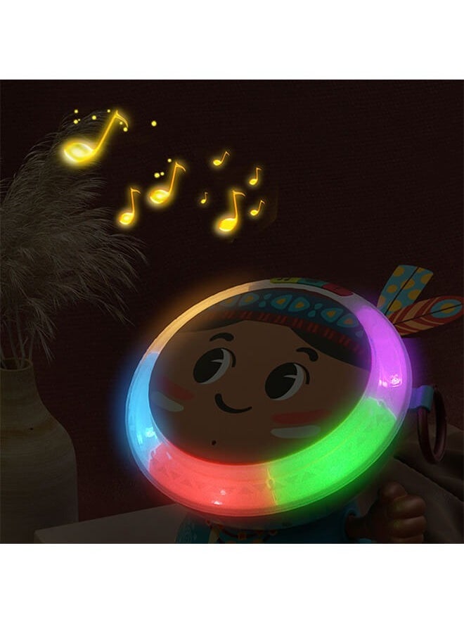 Two Musical Hand Drums for Children Aged 0 to 1 Year: Educational Toys to Develop Skills