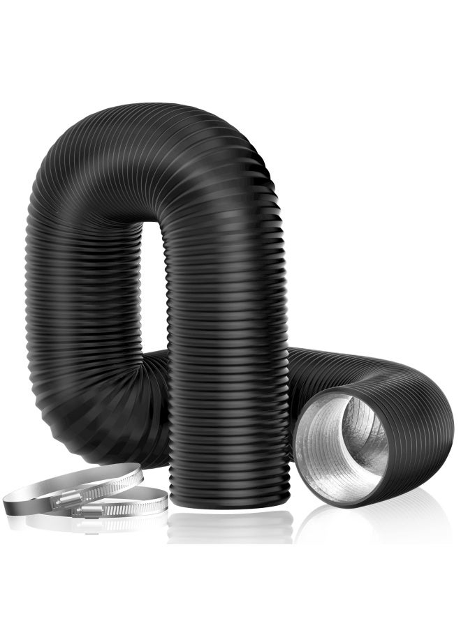 Dryer Vent Hose 4  Insulated Flexible Duct 16Ft With 2 Duct Clamps Heavy-Duty Three Layer Protection For Hvac Ventilation Duct Fan Systems  - Image 1