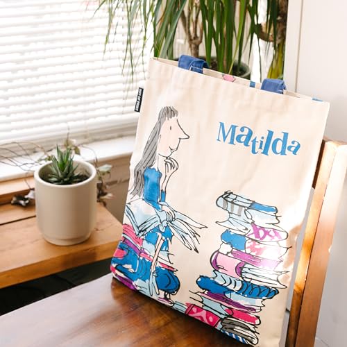 Out of Print Matilda By Roald Dahl Tote Bag with Inner Pocket - Gift for Book Lovers - Image 2