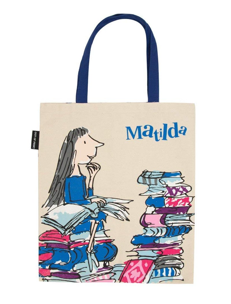 Out of Print Matilda By Roald Dahl Tote Bag with Inner Pocket - Gift for Book Lovers - Image 1