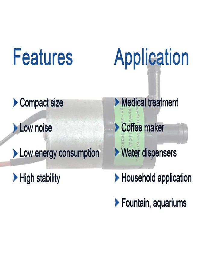 ousted KPW26C-12C2 Water Pump KPW26C Compatible with GE Profile Opal 2.0 Countertop Nugget Ice Maker,DC 12V,OEM - Image 4