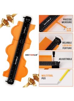 VEITORLD VEITORLD Connectable Contour Gauge(10+5 Inch), Christmas Unique Gifts for Men Dad Husband Him, Cool Stocking Stuffers for Men, Profile Duplicator with Lock, Anniversary Birthday ldea for Carpenter  - Image 4