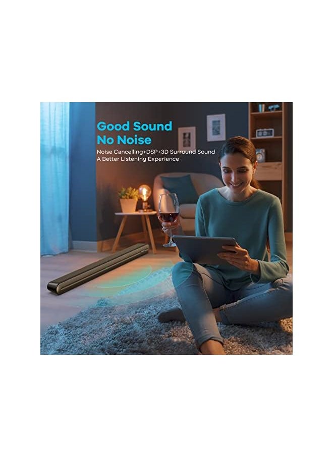 Zaboon - Heymell 150W Soundbar, Sound Bar With Built-In Subwoofer,3D Surround Sound System,Clear Voice Soundbar For Tv, Bluetooth Soundbar Hdmi Arc Optical Coaxial, Include Hdmi Cable - Image 1