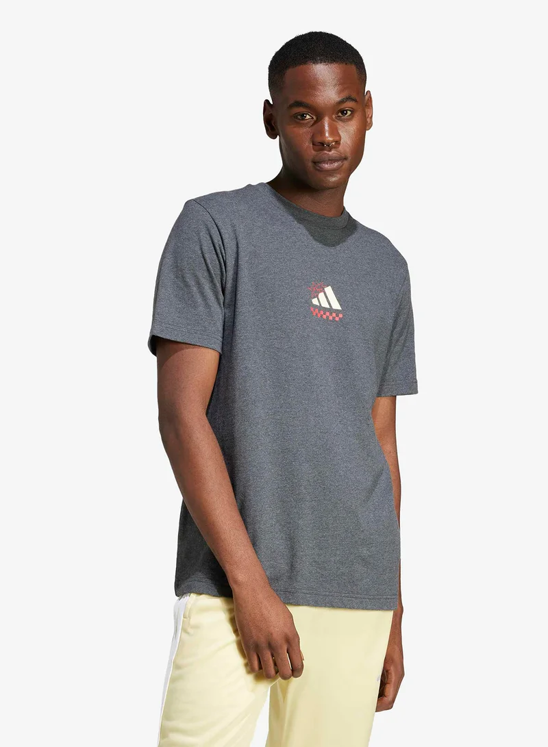 Adidas Lounge Pizza Graphic T-Shirt